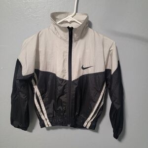 Nike Black #M 12a 14 and White Windbreaker Jacket